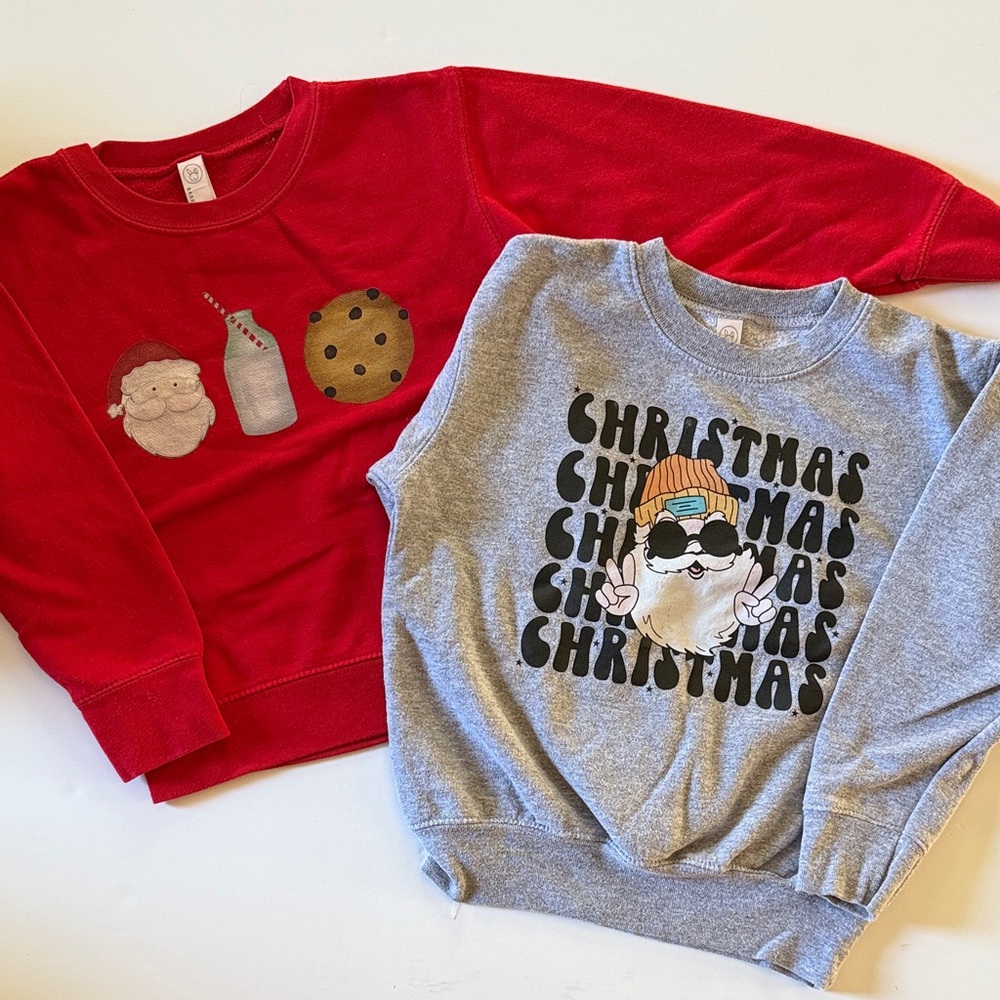 Small Shop Size 5/6 Christmas Crewneck Set